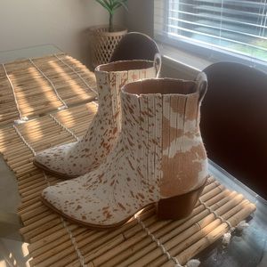 Size 6 Cow Booties